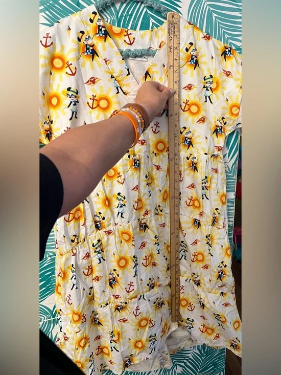 Disney Cruise Line sundress w/Captain Minnie Mouse, nautical anchors, & suns - Picture 6 of 6